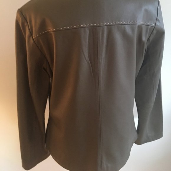 Willi Smith Leather Shacket - Picture 2 of 6